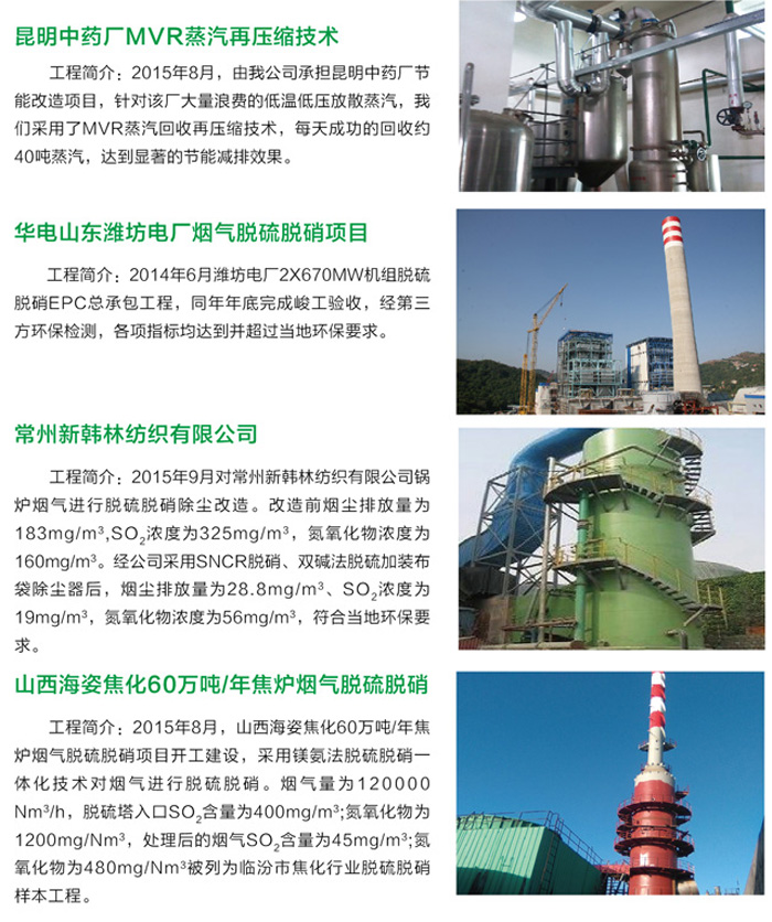上海蕲黄节能环保设备有限公司烟气处理脱硫脱硝案例